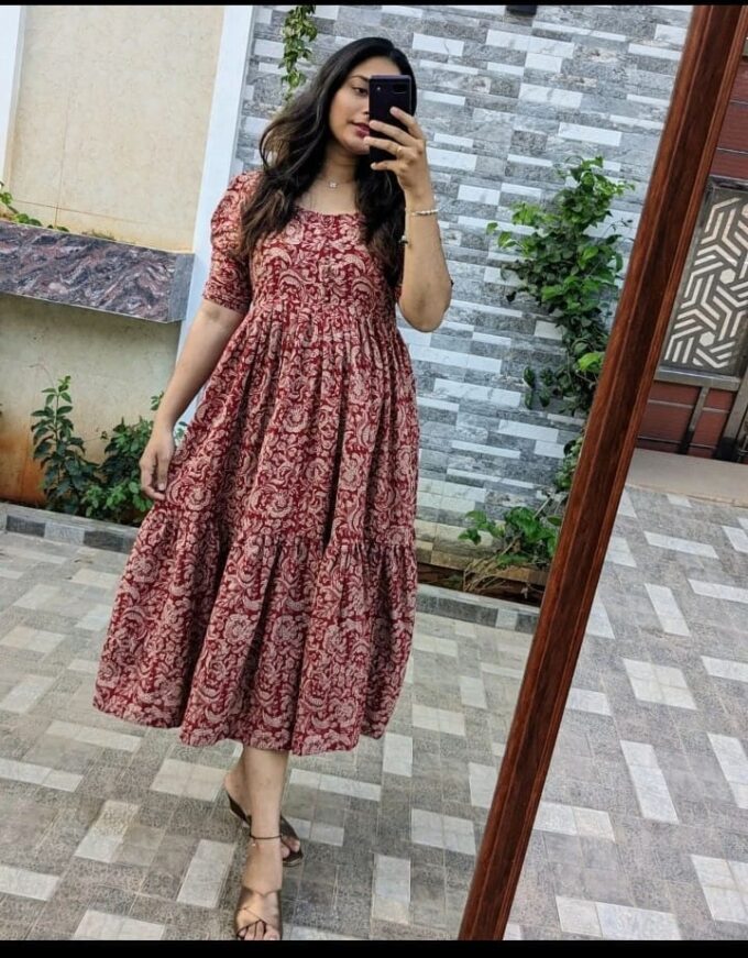 Boho Chic Floral Midi Dress