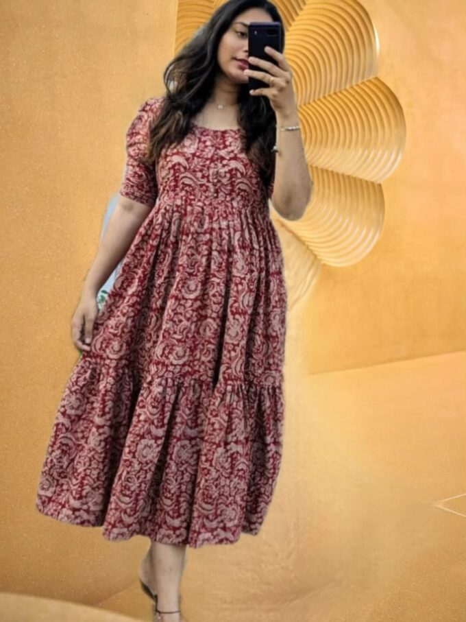 Boho Chic Floral Midi Dress - Image 3