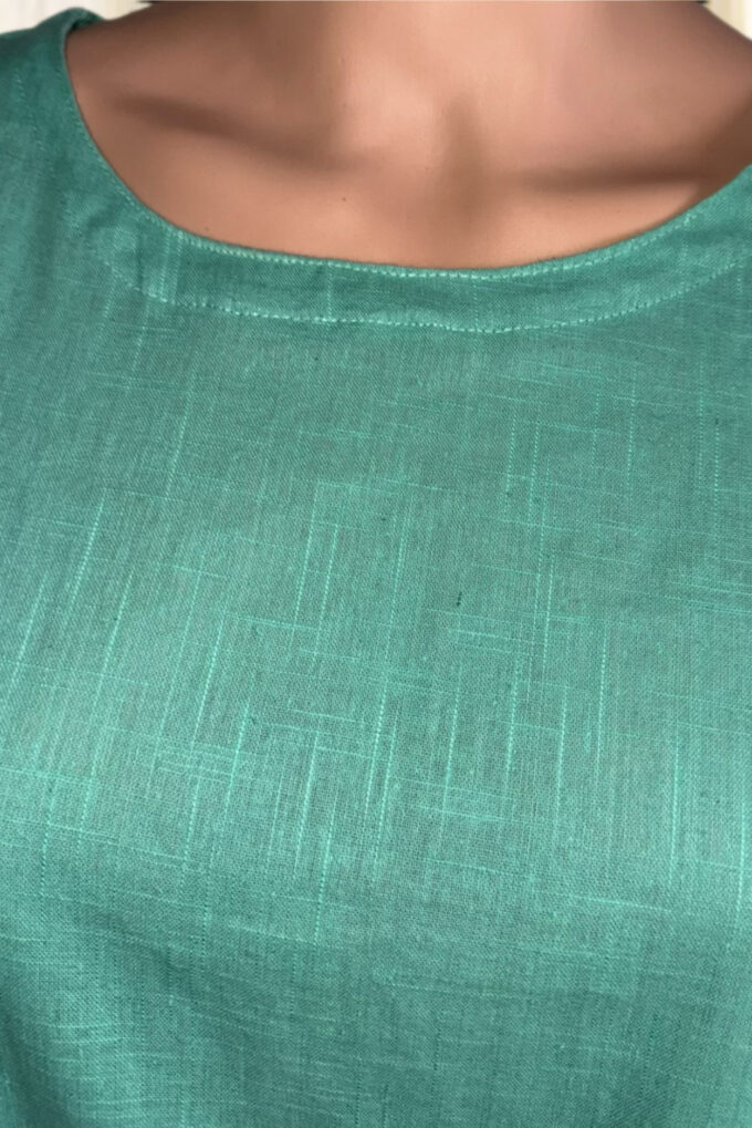 Seafoam Green Puff Sleeve Co-ord Set - Image 2