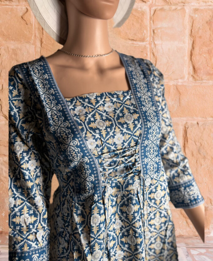 Moroccan Print Peplum Top - Image 2