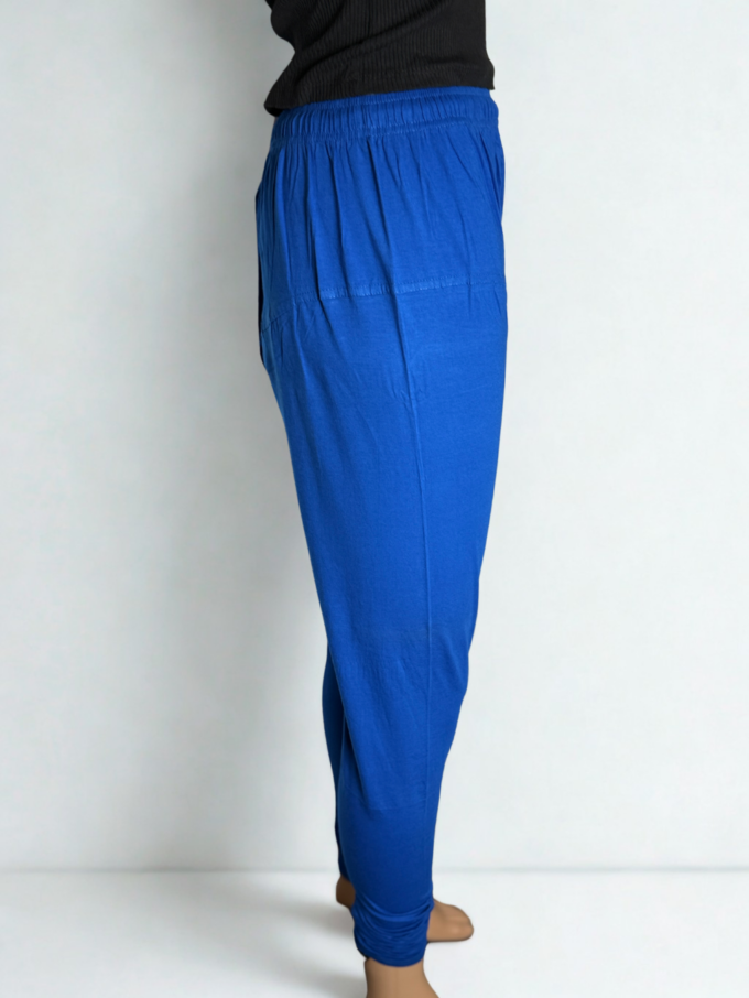 Royal Blue Cotton Leggings - Image 4